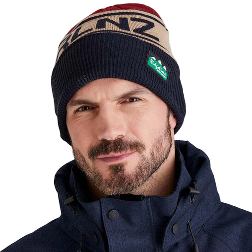Ridgeline RLNZ Knitted Beanie Hat - Navy Multi