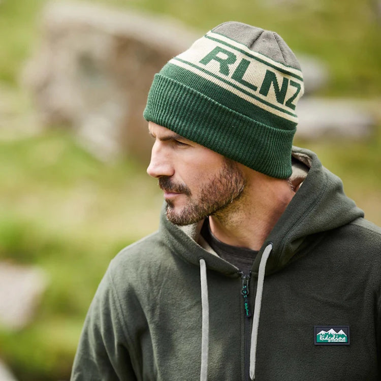Ridgeline RLNZ Knitted Beanie Hat - Olive Multi