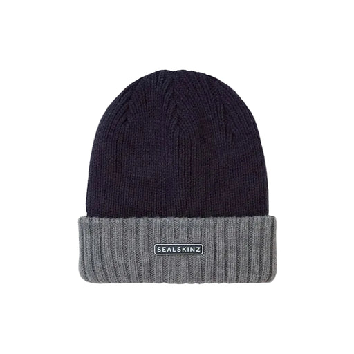 Sealskinz Bacton Waterproof Cold Weather Roll Cuff Beanie - Navy