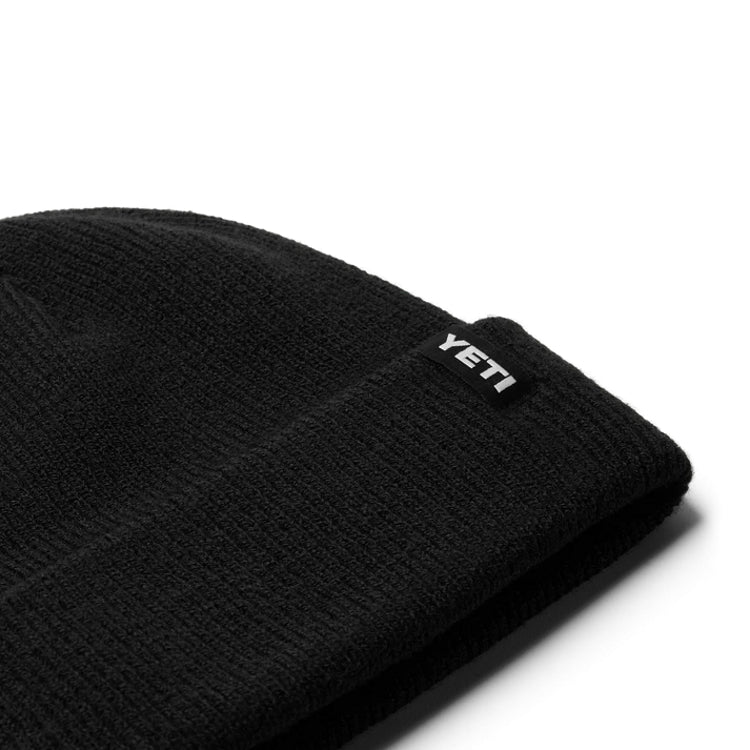 Yeti Logo Badge Beanie Hat - Black