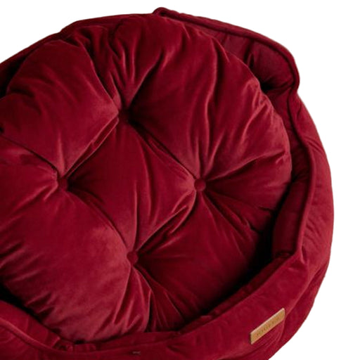 Joules Chesterfield Pet Bed - Burgundy