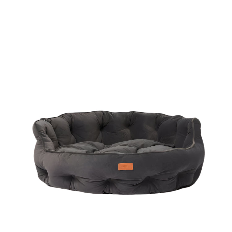 Joules Chesterfield Pet Bed - Grey