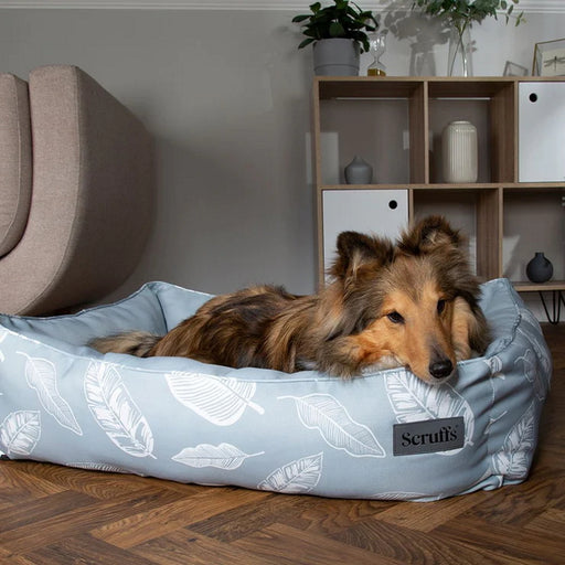 Scruffs Botanical Box Dog Bed - Grey
