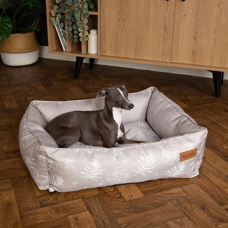 Scruffs Botanical Box Dog Bed - Taupe