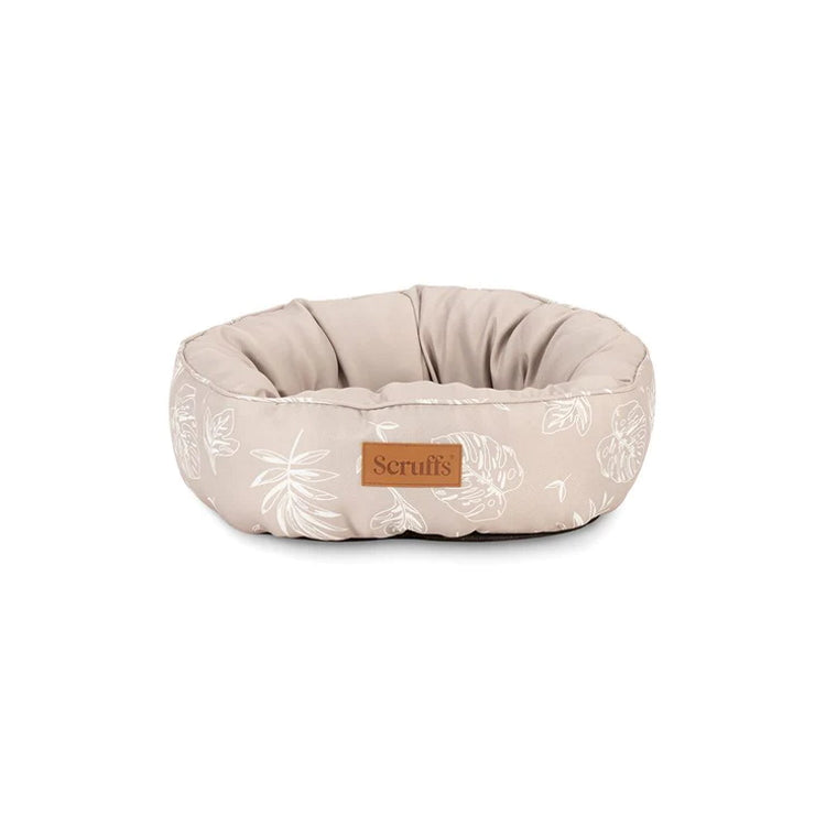 Scruffs Botanical Ring Dog Bed - Taupe