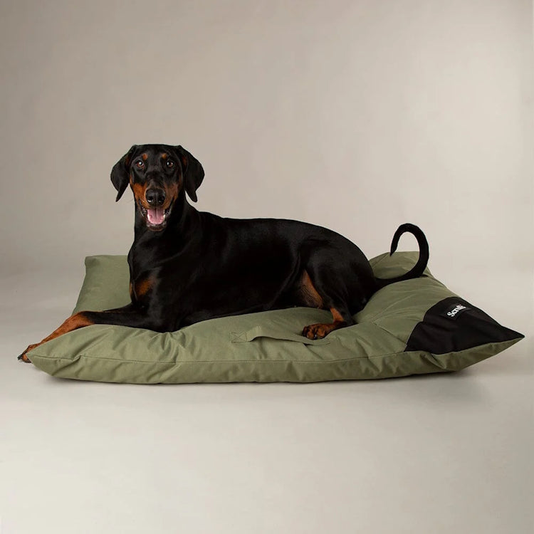 Scruffs Expedition Orthopaedic Pillow Dog Bed - Khaki Green