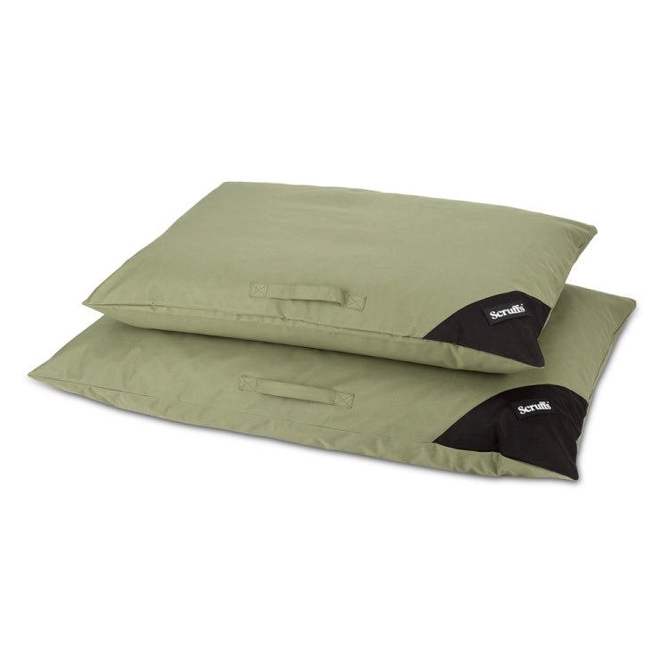 Scruffs Expedition Orthopaedic Pillow Dog Bed Khaki Green John Norris