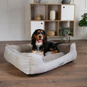 Scruffs Harvard Dog Box Bed - Pearl Grey
