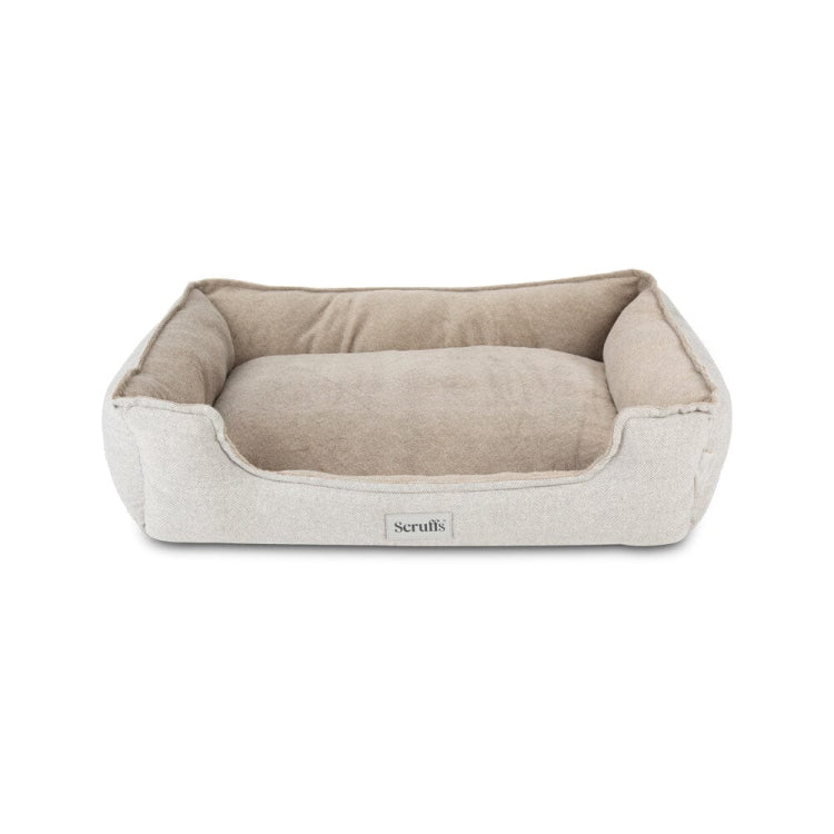 Scruffs Harvard Dog Box Bed - Pearl Grey