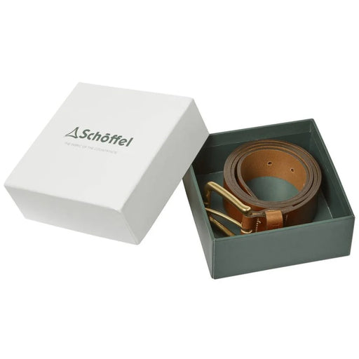 Schoffel Castleton Leather Belt - Chestnut