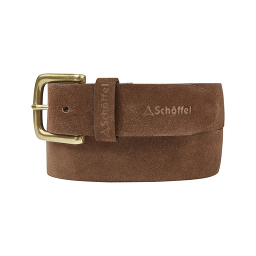 Schoffel Castleton Leather Belt - Chocolate Suede