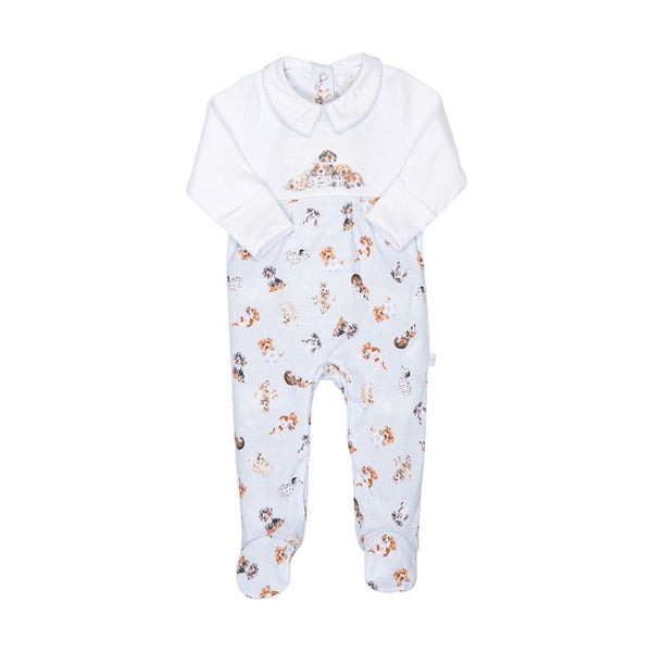 Wrendale Designs Little Paws Dog Printed Babygrow