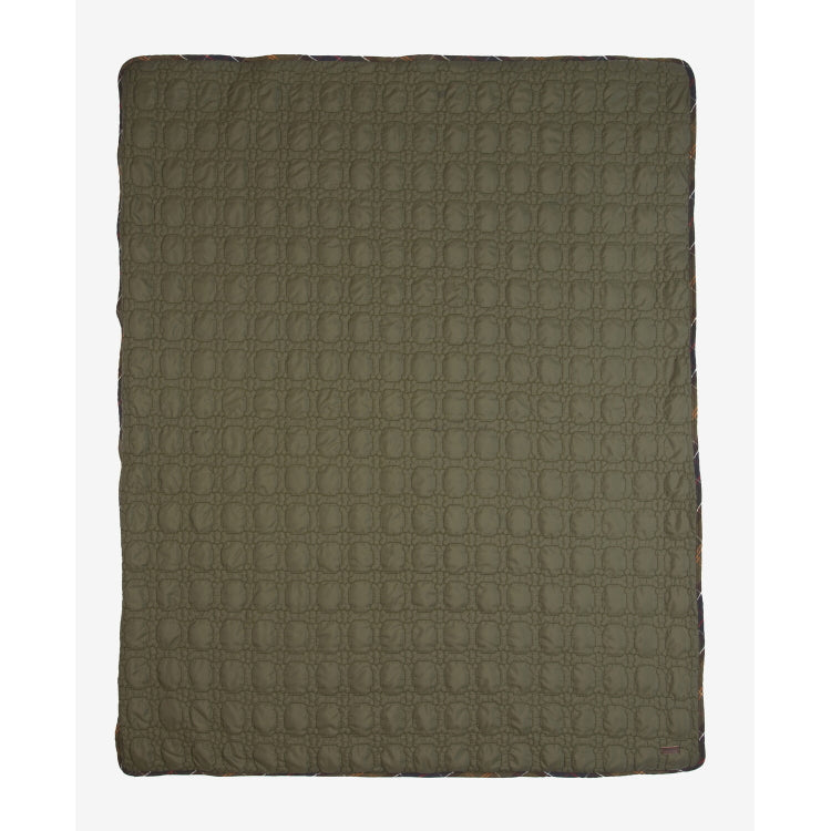 Barbour Dog Bone Quilted Dog Blanket - Dark Olive
