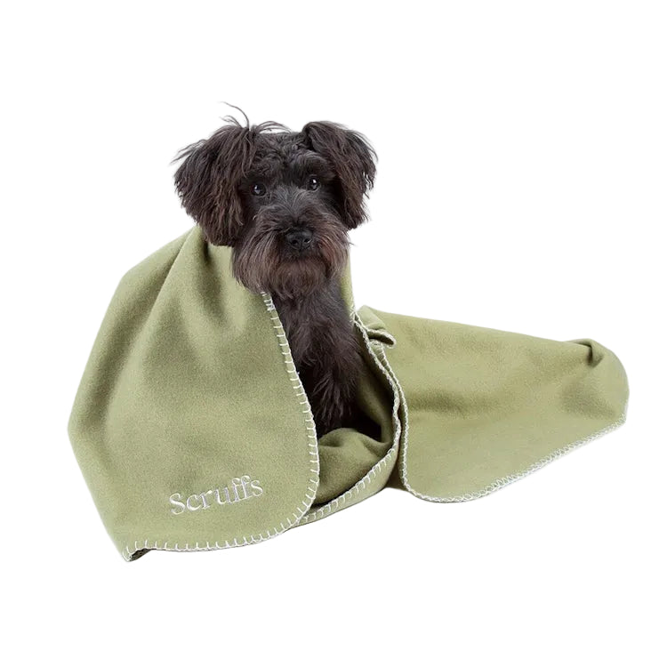 Scruffs Expedition Dog Fleece Blanket - Khaki Green