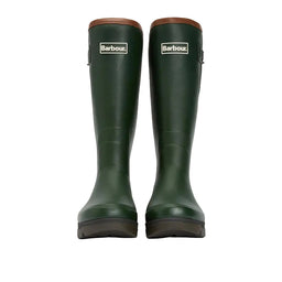 Barbour Mens Tempest Neoprene Lined Wellington Boots - Olive
