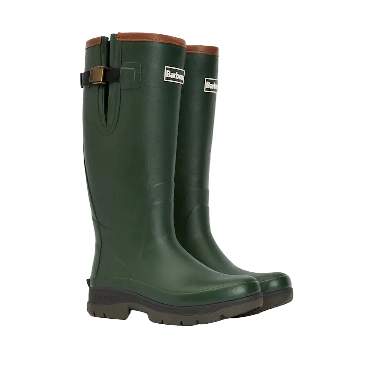 Barbour Mens Tempest Neoprene Lined Wellington Boots - Olive