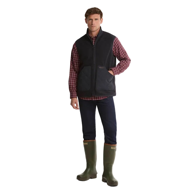 Barbour Mens Tempest Neoprene Lined Wellington Boots - Olive