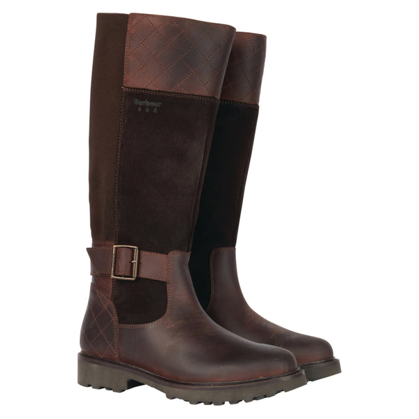 Barbour Ladies Fareham Tall Boots - Brown