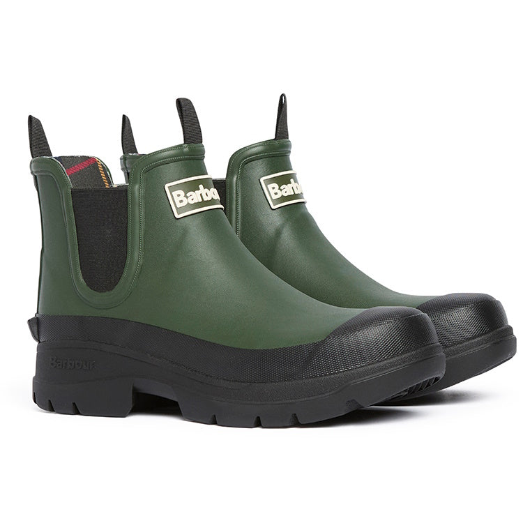 Barbour Ladies Nimbus Chelsea Welly - Dark Olive/Black 