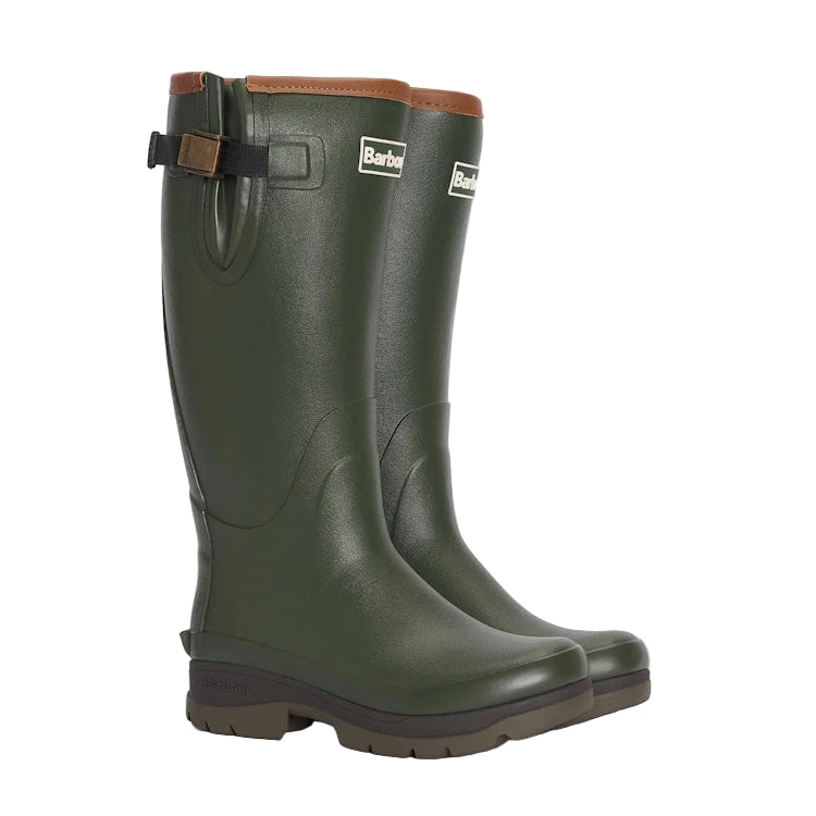 Barbour Ladies Tempest Neoprene Lined Wellington Boots - Olive