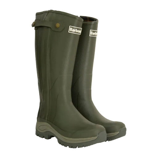 Barbour Teesdale Wellington Boots - Olive