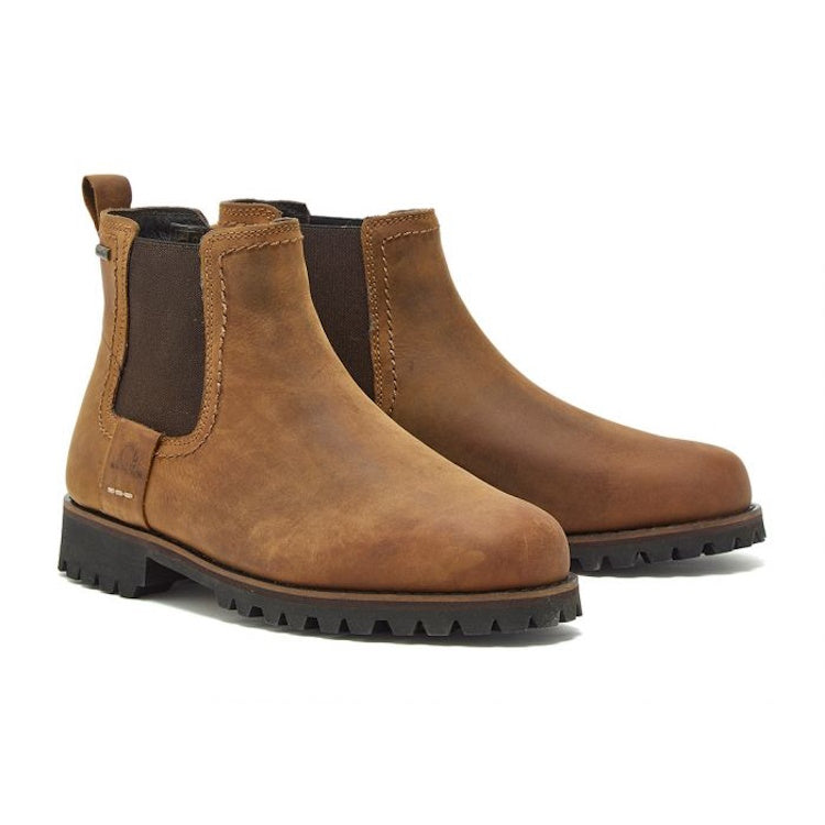 Chatham Southill II Premium Leather Waterproof Chelsea Boots Walnut John Norris