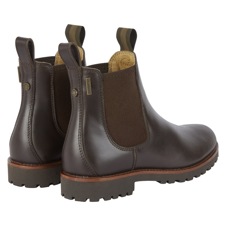 Le Chameau Ladies Chelsea Aventure Leather Boots - Dark Brown