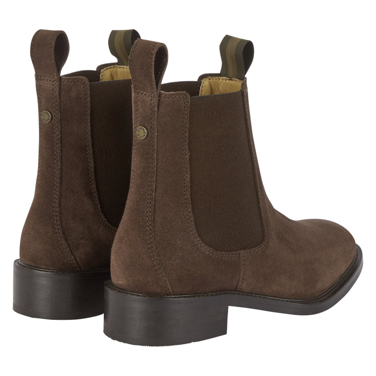 Le Chameau Ladies La Chelsea Suede Boots - Dark Brown