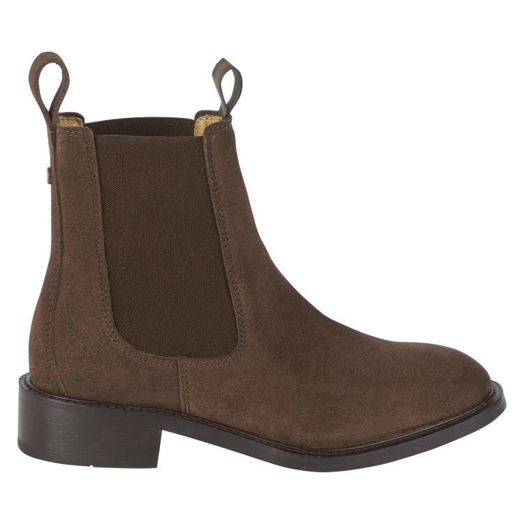 Le Chameau Ladies La Chelsea Suede Boots - Dark Brown