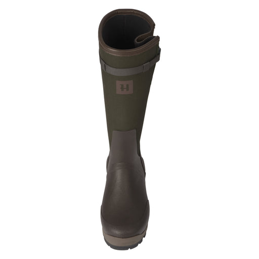 Harkila Forester Textile Rubber Boots - Willow Green/Deep Brown