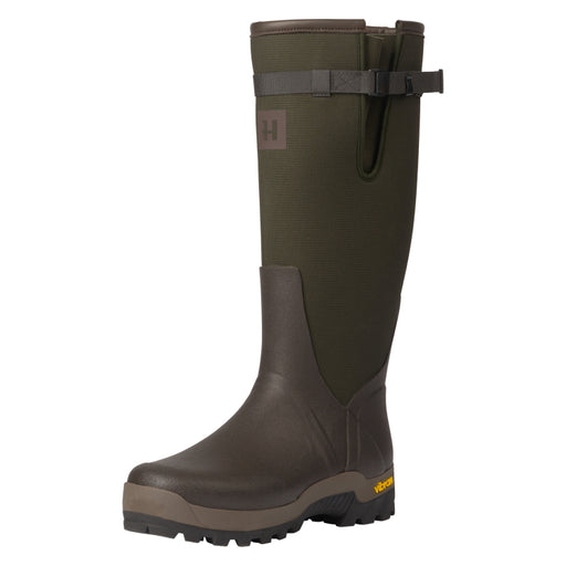 Harkila Forester Textile Rubber Boots - Willow Green/Deep Brown
