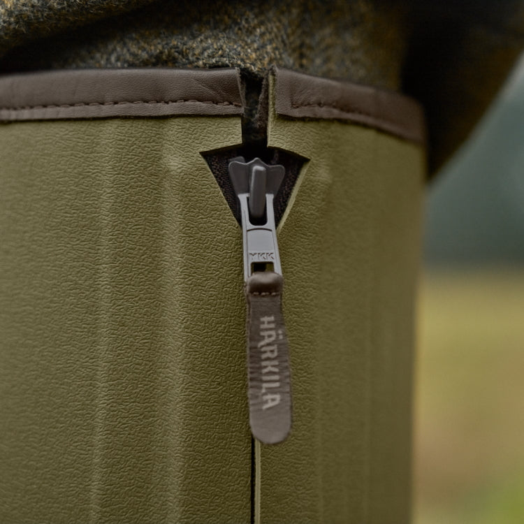 Harkila Forester Zip Rubber Boots - Dark Olive