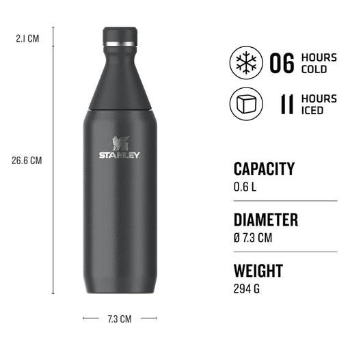 Stanley All Day Slim Bottle 0.6L - Black