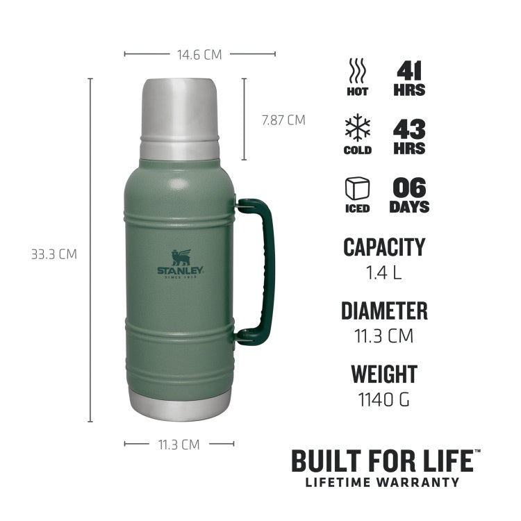 Stanley Artisan Thermal Bottle 1.4L - Hammertone Green