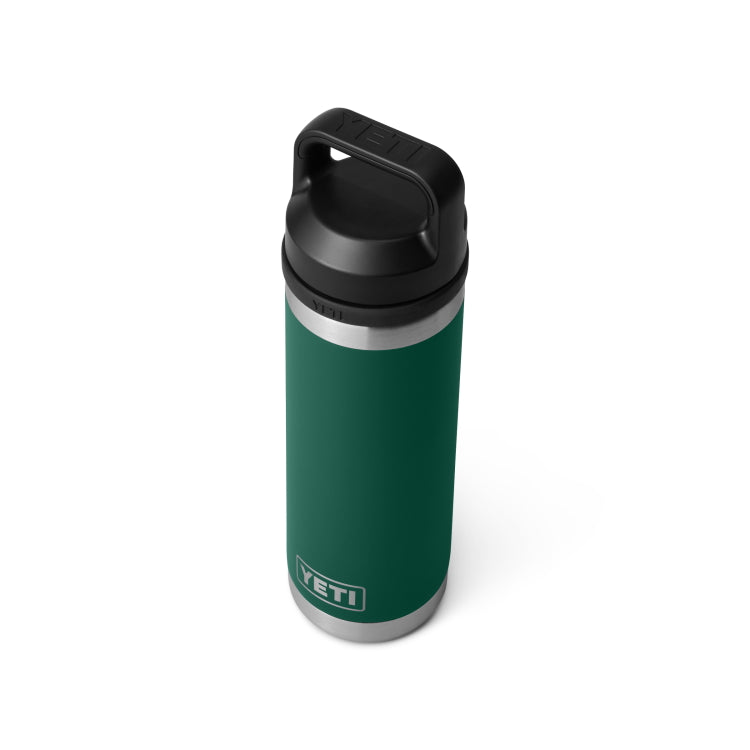 Yeti Rambler 18oz Insulated Bottle with Chug Cap - Black Forest Green
