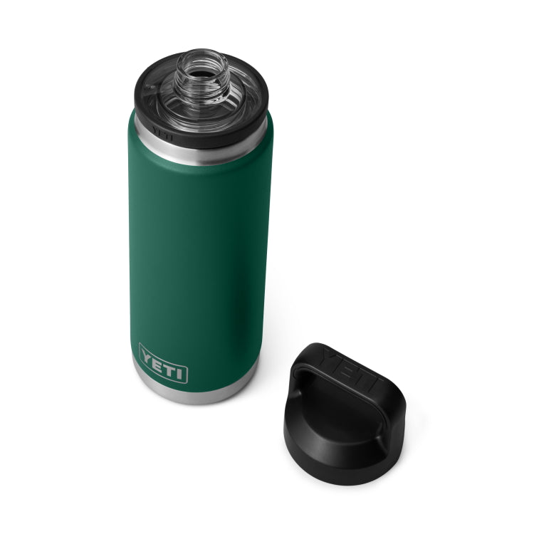 Yeti Rambler 26oz Insulated Bottle with Chug Cap - Black Forest Green