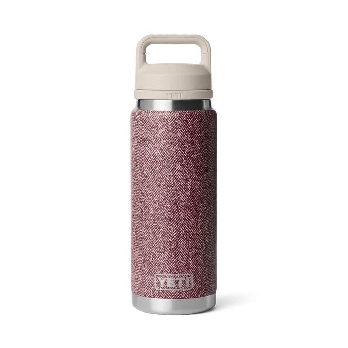 Yeti Rambler 26oz Insulated Bottle with Chug Cap - Riverhead Red Tweed