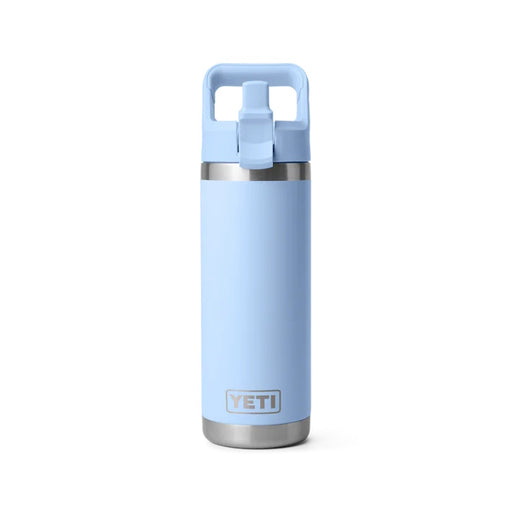 Yeti Rambler 18oz Insulated Bottle with Colour Matched Straw Cap - Big Sky Blue