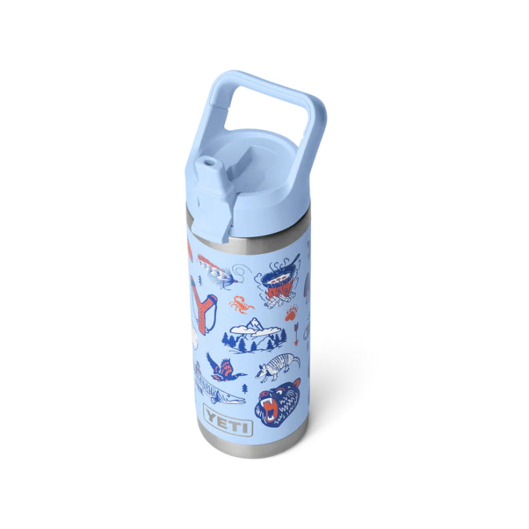 Yeti Rambler 18oz Insulated Bottle with Colour Matched Straw Cap - Big Sky Summer Camp