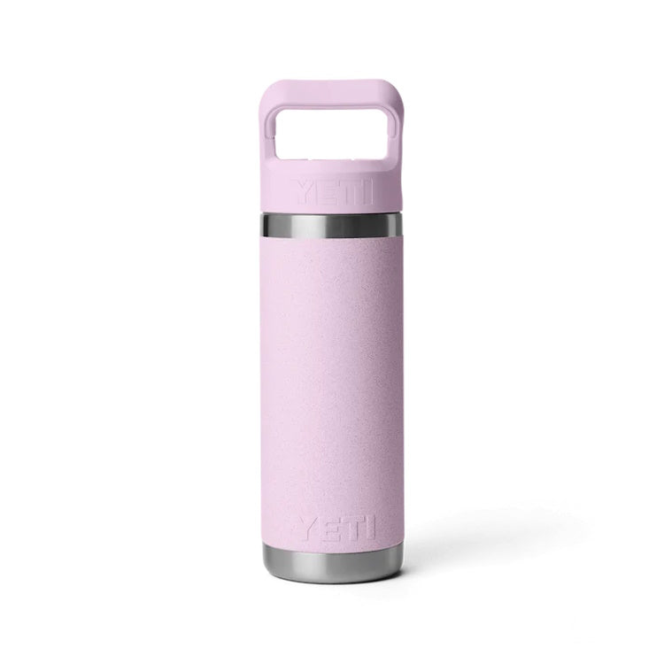 Yeti Rambler 18oz Insulated Bottle with Colour Matched Straw Cap - Cherry Blossom