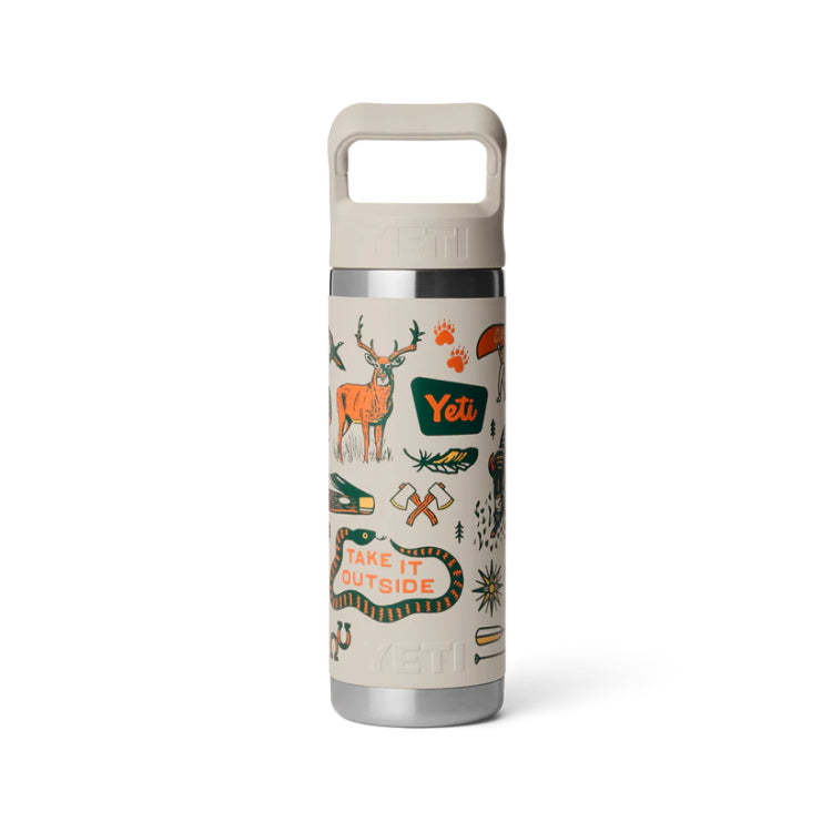Yeti Rambler 18oz Insulated Bottle with Colour Matched Straw Cap - Cape Summer Camp