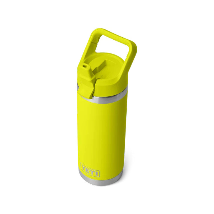 Yeti Rambler 18oz Insulated Bottle with Colour Matched Straw Cap - Firefly Yellow