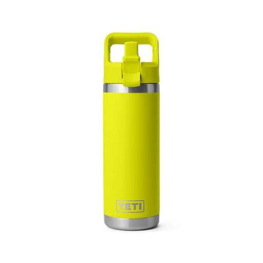 Yeti Rambler 18oz Insulated Bottle with Colour Matched Straw Cap - Firefly Yellow