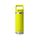 Yeti Rambler 18oz Insulated Bottle with Colour Matched Straw Cap - Firefly Yellow