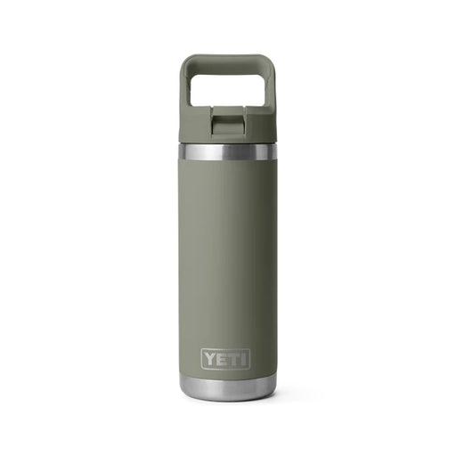 Yeti Rambler 18oz Insulated Bottle with Colour Matched Straw Cap - Pampa Green