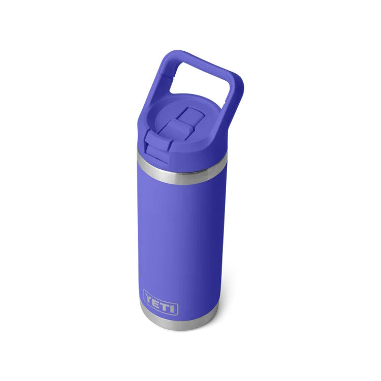 Yeti Rambler 18oz Insulated Bottle with Colour Matched Straw Cap - Ultra Marine Violet