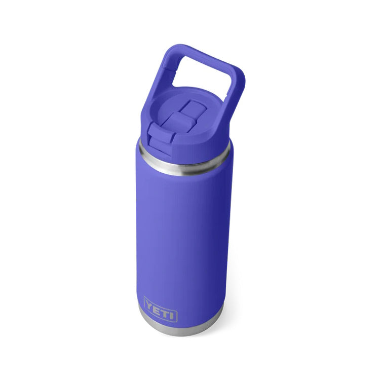 Yeti Rambler 26oz Insulated Bottle with Colour Matched Straw Cap - Ultra Marine Violet