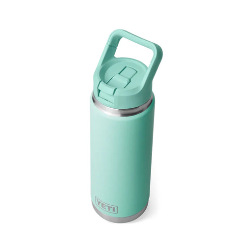 Yeti Rambler 26oz Insulated Bottle with Colour Matched Straw Cap - Seafoam