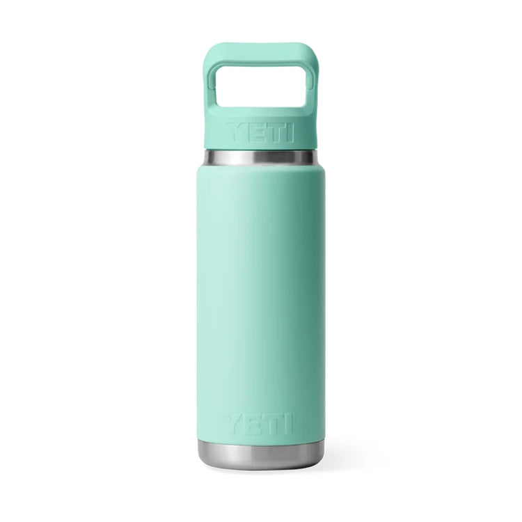 Yeti Rambler 26oz Insulated Bottle with Colour Matched Straw Cap - Seafoam
