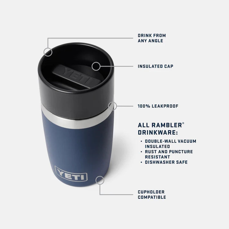 Yeti Rambler 8oz Travel Bottle - Navy